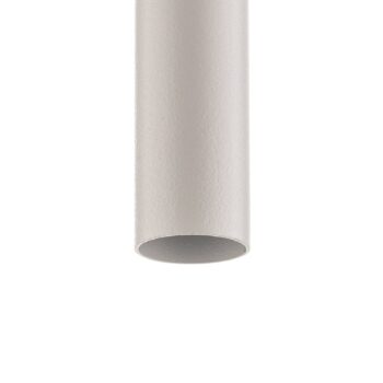 Závesná lampa Laser, s jedným plameňom, biela, tienidlo 49 cm