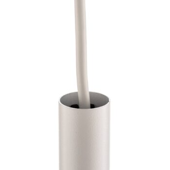 Závesná lampa Laser, s jedným plameňom, biela, tienidlo 49 cm