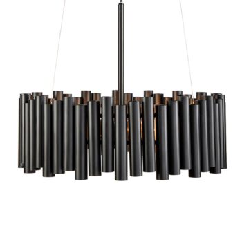 Závesná lampa Level, čierna