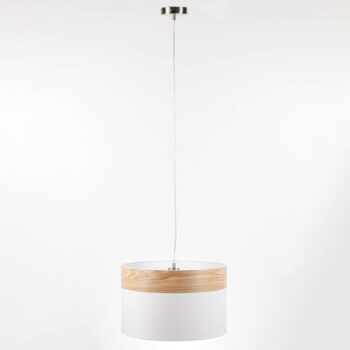 Závesná lampa Libba dekór v drevenom vzhľade