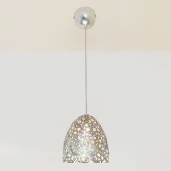 Závesná lampa Lily Piccolo, strieborná