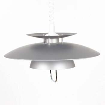 Závesná lampa Lindby Nadija, sivá, 43 cm, výškovo nastaviteľná, E27