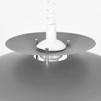 Závesná lampa Lindby Nadija, sivá, 43 cm, výškovo nastaviteľná, E27