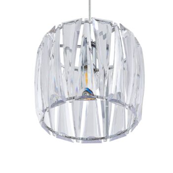 Závesná lampa Lindby Sofia, 107 cm, 3 svetlá, E14, chróm/čierna