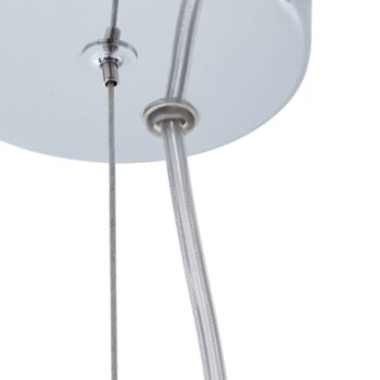 Závesná lampa Lucande Kaelor, Ø 46 cm, medená farba, hliník