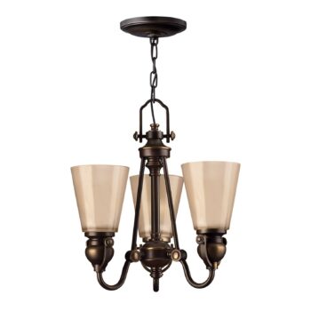 Závesná lampa MAYFLOWER rustikálna 3-pl.