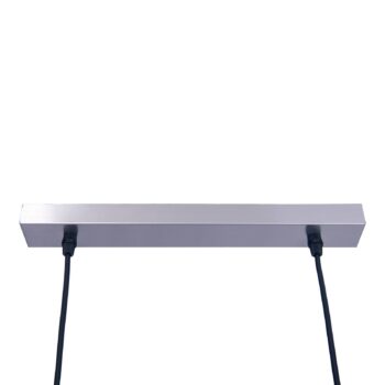 Závesná lampa Maron, 4-pl., textil, hnedá/zlatá