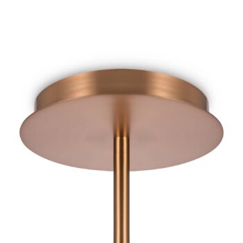 Závesná lampa Maytoni Erich, mosadzná ružica, sklo/kov 12 svetiel.