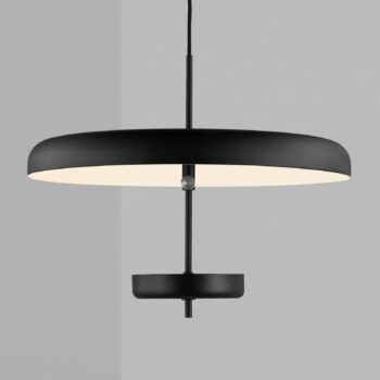 Závesná lampa Mobile, výškovo nastaviteľná, čierna