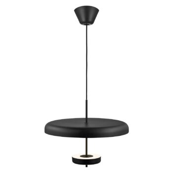 Závesná lampa Mobile, výškovo nastaviteľná, čierna