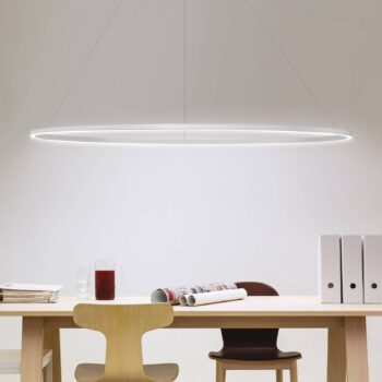 Závesná lampa Nemo Ellisse Major Dole 2700K biela