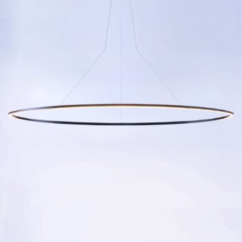 Závesná lampa Nemo Ellisse Mega Dole 2700K čierna