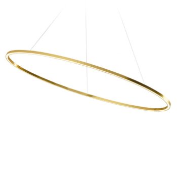Závesná lampa Nemo Ellisse Minor Dole 2700K zlatá pol.