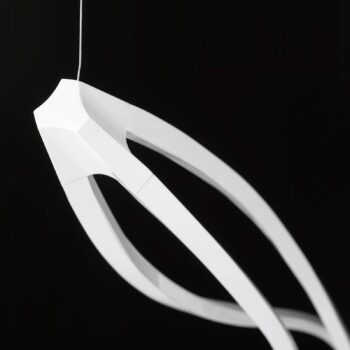 Závesná lampa Nemo In The Wind vertikálna 2 700K biela