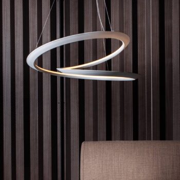 Závesná lampa Nemo Kepler 2 700K do Ø84cm biela