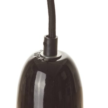 Závesná lampa New York z čierneho porcelánu
