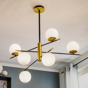 Závesná lampa Nostalgia, šesť-plameňová