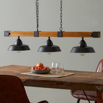 Závesná lampa Oldbury v rustikálnom vzhľade