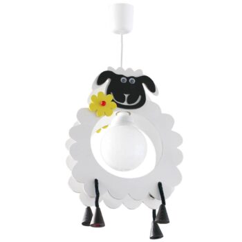 Závesná lampa Ovca v tvare zvieraťa
