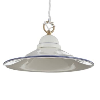Závesná lampa PIATTO z keramiky 28 cm