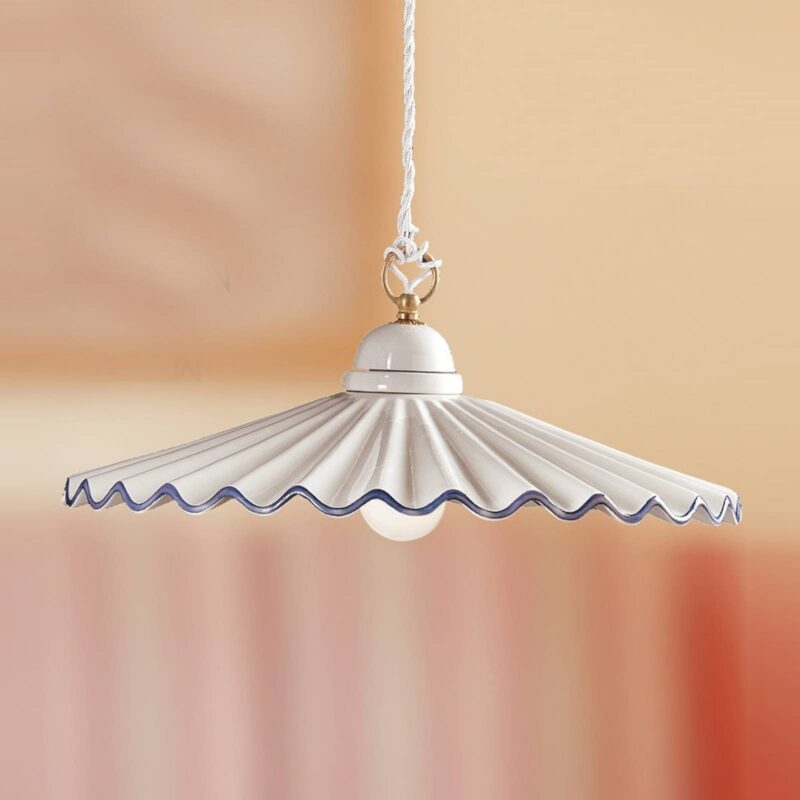 Závesná lampa PIEGHE v štýle vidieckeho domu 43 cm Závesná lampa PIEGHE v štýle vidieckeho domu 43 cm