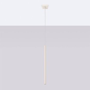 Závesná lampa Pastelo, béžová, Ø 2 cm, oceľ, 3 svetlá.