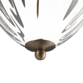 Závesná lampa Pineapple, antická mosadz