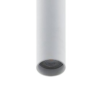 Závesná lampa Prios Neliyah, Ø 6 cm, biela, kov, GU10