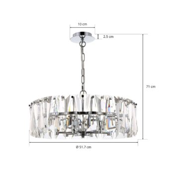 Závesná lampa Puntes Ø 51,7 cm
