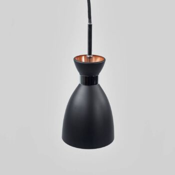 Závesná lampa Retro, čierna