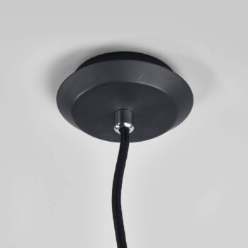 Závesná lampa Retro, čierna