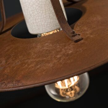 Závesná lampa Riccardo s veľkým kovovým tienidlom