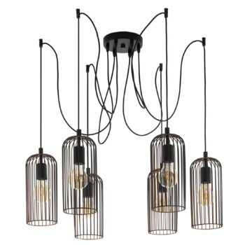 Závesná lampa Roccamena 6-plameňová