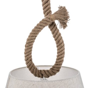 Závesná lampa Rope prírodné lano textilné tienidlo