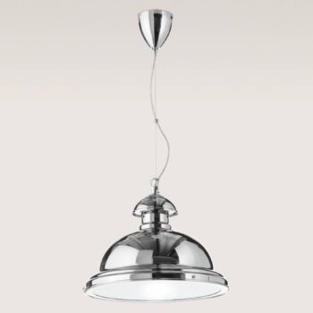 Závesná lampa Scirocco, 35 cm lesklý chróm