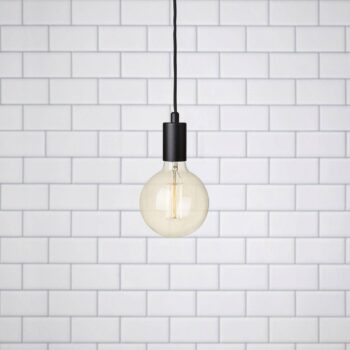 Závesná lampa Sky, čierna