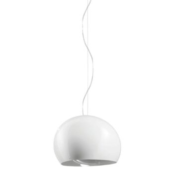 Závesná lampa Surface Ø 27 cm E27 biela/sivá