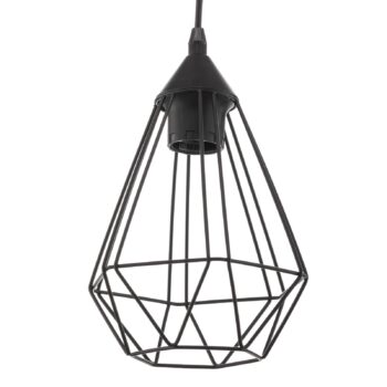 Závesná lampa Tarbes 1-plameň 17,5 cm čierna