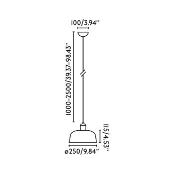 Závesná lampa Tatawin, čierna, sklo, Ø 18,4 cm