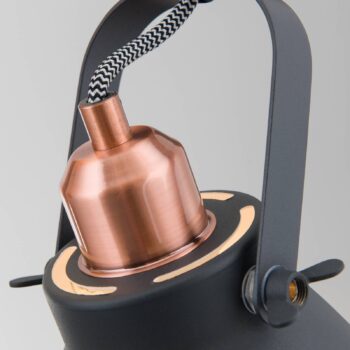 Závesná lampa Theke z kovu, 4-plameňová