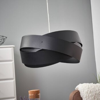 Závesná lampa Tornado, Ø 40 cm, čierna