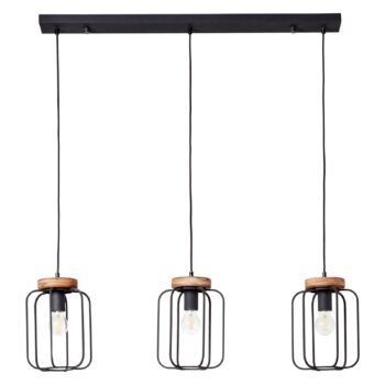 Závesná lampa Tosh 3-plameňová lineárna