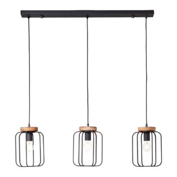 Závesná lampa Tosh 3-plameňová lineárna
