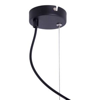 Závesná lampa Triton, čierna a zlatá, 4-plameňová