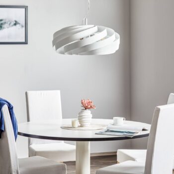 Závesná lampa Vento, biela