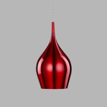 Závesná lampa Vibrant Ø 12 cm červená
