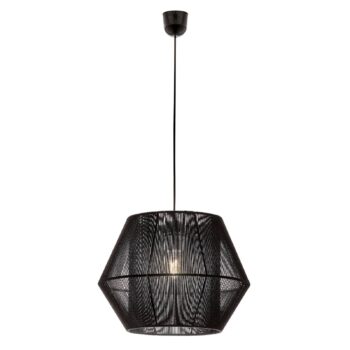 Závesná lampa Zaira v čiernej