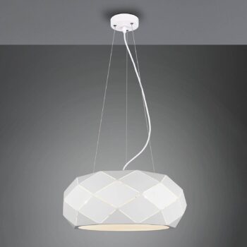 Závesná lampa Zandor, biela