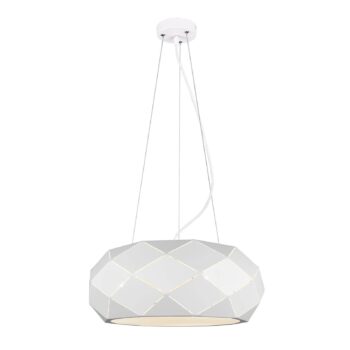 Závesná lampa Zandor, biela