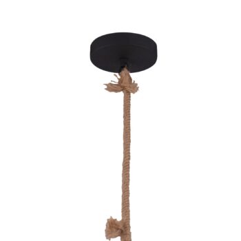 Závesná lampa v priemyselnom dizajne čierna